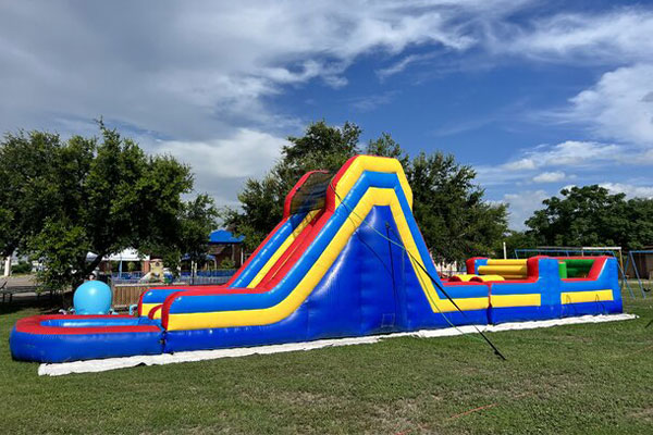 Framed tent with seating layout